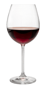 glass of red wine